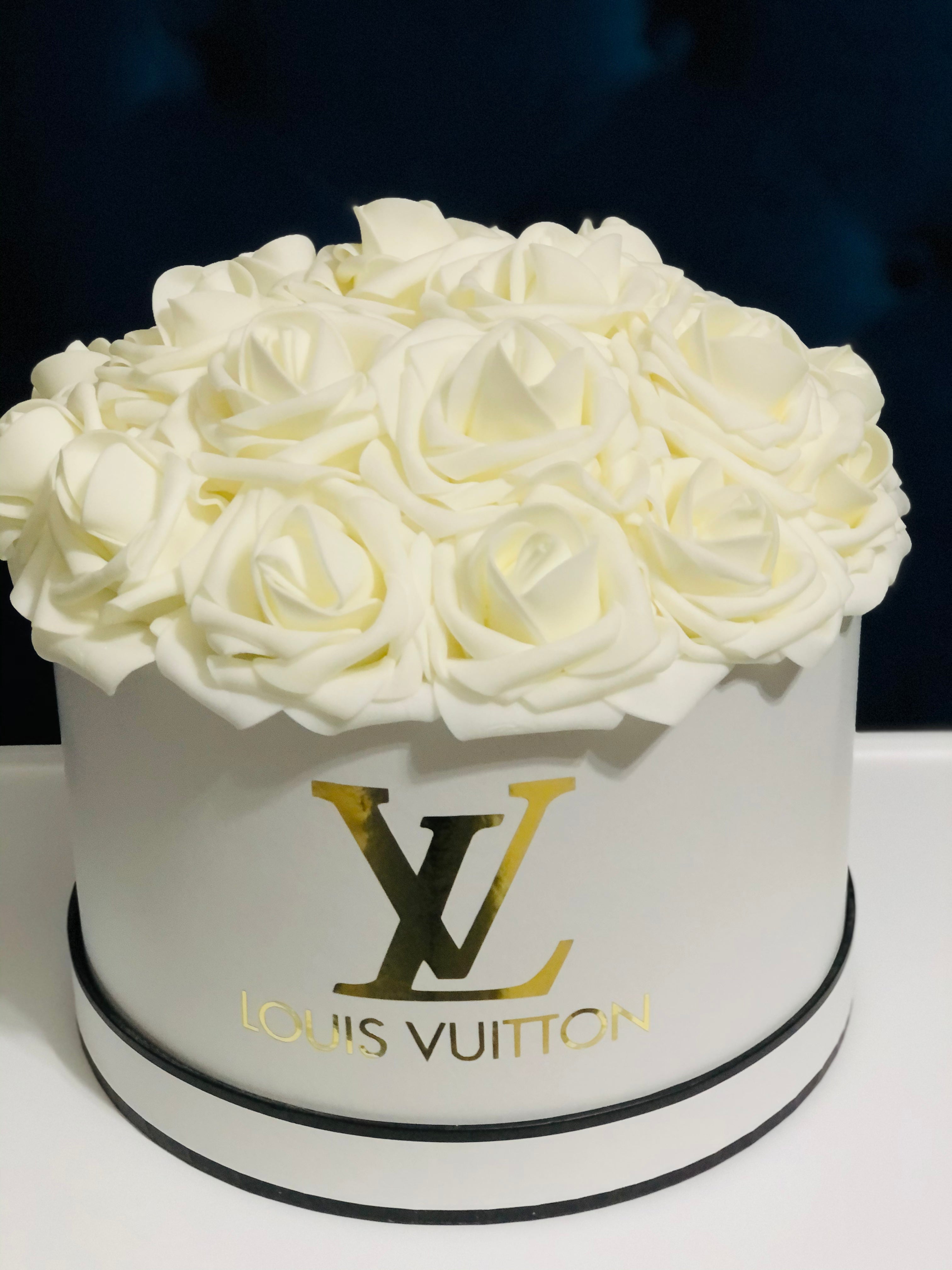 White Louis Vuitton Cake